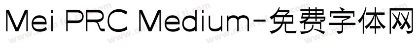 Mei PRC Medium字体转换